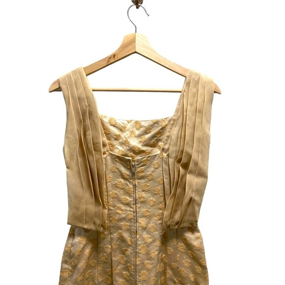 Vintage Gold Midi Dress - Picture 7 of 12